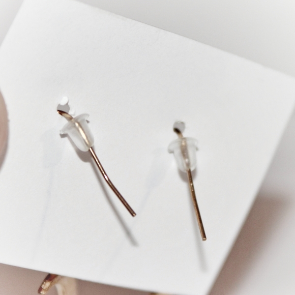 Golden witchy celestial moon earrings - Picture 3 of 5